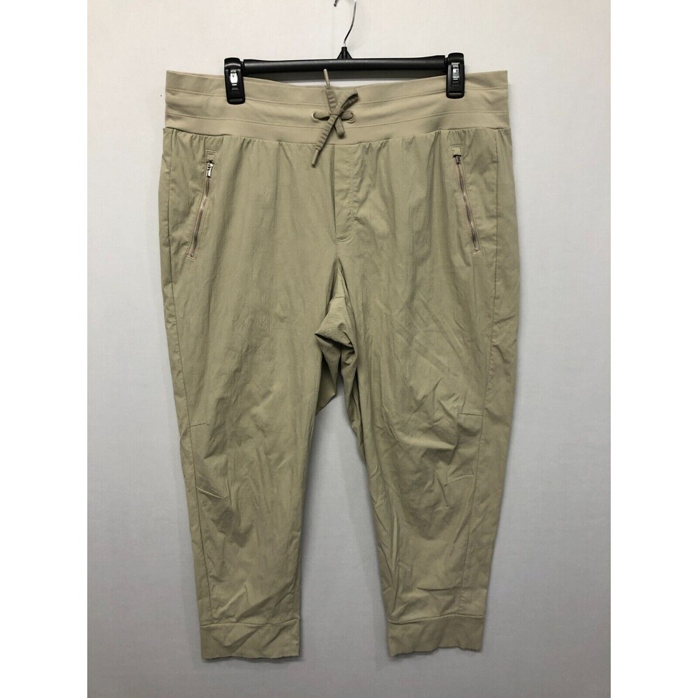 Athleta Women Active Trekkie North Jogger Pants Size 18 Beige M197 -5